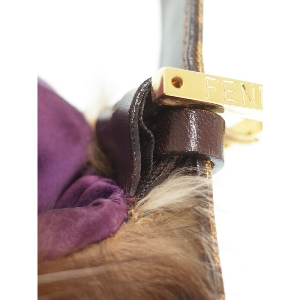 Fendi Bucket Bag Semi Fur Mamma Shoulder - Picture 8 of 9
